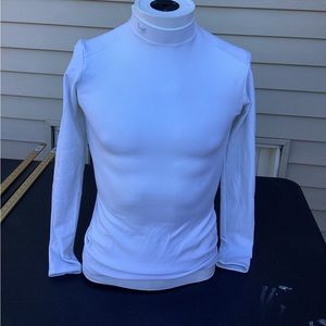 under armour long sleeve cold gear white medium